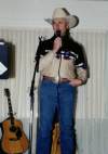 Emcee at one of the many cowboy concerts!